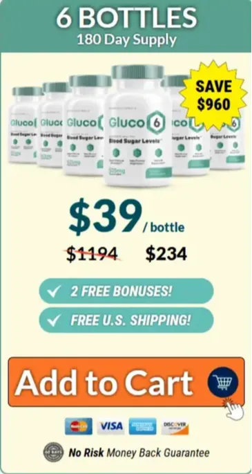 Gluco6 6 bottle